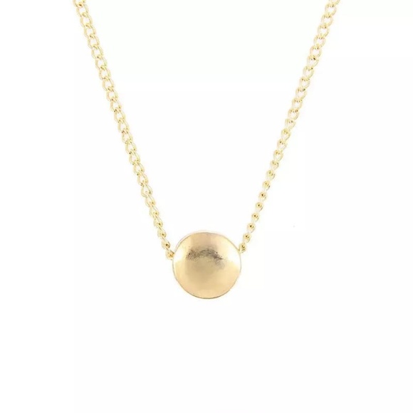 5 for $25 Gold Color Circle Pendant Necklace - Picture 2 of 3